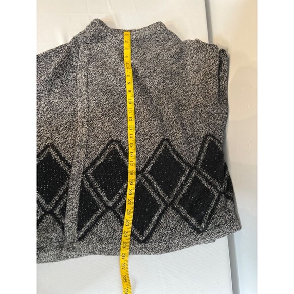 Madewell Womens Sweater All Angels Diamond Open Cardigan Sz S Grey Dolman Sleeve - Picture 8 of 9